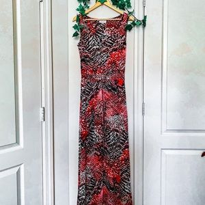 Calvin Klein Maxi Animal print dress Size 6